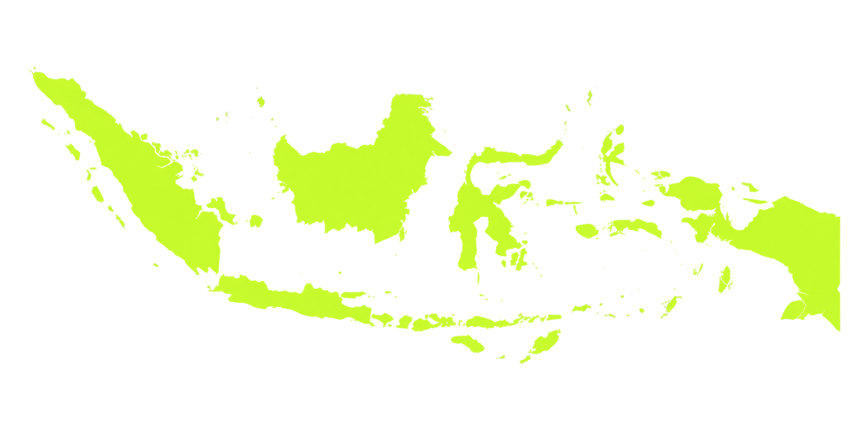 Siluet peta kepulauan Indonesia